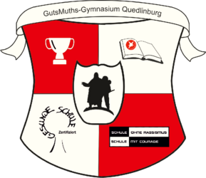 Das Logo des Guthsmutsgymnasiums Quedlinburg
