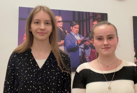 Portrait der FSJlerinnen Elisabeth Amberg und Corinna Benzel
